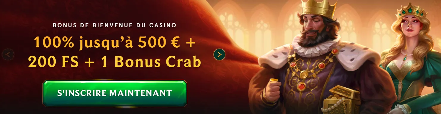 Bannière promotionnelle du Casinia Casino avec offres et bonus